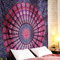 ele ELEOPTION Wandteppich Indian Mandala Wall Hanging Hippie Tapestry Wanddeko für Kinderzimmer Wohnzimmer Schlafzimmer auch als Yogamatte Picknickdecke Strandtücher (Lila und Rot, 150 x 205cm)