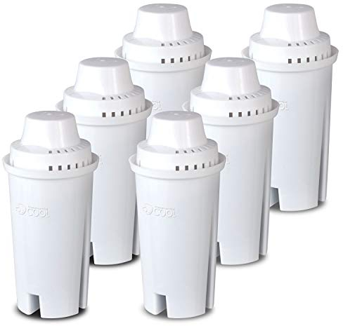 Brita Filtro de agua de repuesto compatible para jarras, paquete de 6 - Commercial Cool