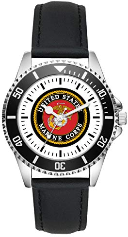 KIESENBERG Soldat Geschenk Artikel United States of Marine Corps Uhr L-1179
