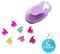 Carykon Cleverer Hebelstanzer, 2,5 cm, Papierschneideform，Zufällige farben (Fisch)