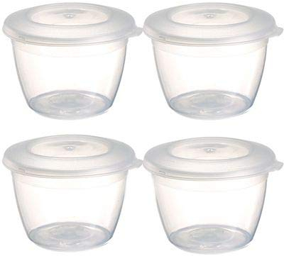 lakeland 4 Mini Lidded Pudding Basins 150ml – Ideal For Steamed Puddings Microwave Safe
