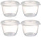 lakeland 4 Mini Lidded Pudding Basins 150ml – Ideal For Steamed Puddings Microwave Safe