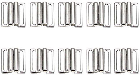 FSSTUD 10 Sets Metall Vorne Bikiniverschluss Bikiniverschluß Bikini Schnalle BH Schnalle für Damens