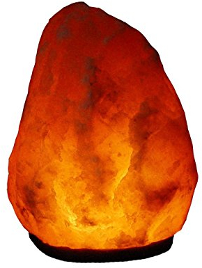 Bosalla Salz Lampe von 2 kg bis 26 kg frei wählbar Kristall Lampen Salt Range Pakistan mit Spezial Leuchtmittel und Kabel in XL 500 cm SCHWARZ (14-16 kg)