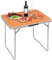 WOLTU Campingtisch Klapptisch 80 x 60 x 70 cm Klappbar Gartentisch aus Alu und MDF für Picknick Strand im Freien, Eiche