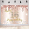 Süßer 16. Geburtstag Mädchen Deko, Sweet 16 Geburtstag Banner Roségold Stoff Schild Plakat Hintergrund Banner Mädchen Geburtstagsfeier Deko