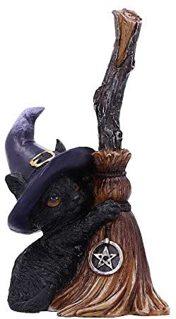 Nemesis Now Familiars Besen, 11,5 cm, Schwarz
