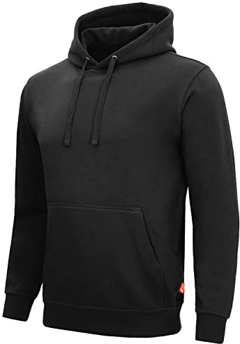 Nitras Motion Tex Light 7025 Arbeits-Kapuzen-Pullover - Pulli mit Kapuze - Hoodie für die Arbeit - Schwarz