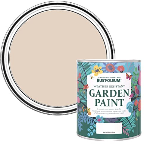 Rust-Oleum Light Pink Mould Resistant Garden Paint in Matt Finish - Homespun 750ml