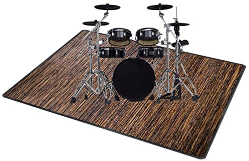 QQDD Drum-Teppich Schlagzeugteppich Trommel Schallschutz Teppich rutschfeste Matte für E Drum Schlagzeug Elektronisch Snare Teppich Snare Drum Musikinstrumente Schalldicht Teppiche (80CM - 200CM)