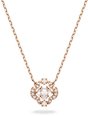 Swarovski Sparkling Collana Rosa Oro