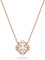 Swarovski Sparkling Collana Rosa Oro
