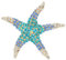 Broches Fantaisie, Corsage en Strass étoile de Mer, Broches pour Accessoires Vestimentaires, Broche en Diamant Pleine étoile à Cinq Branches, Bijoux pour Femmes