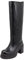 QUEEN HELENA Stivali Alti di Pelle con Tacco Plateau Biker Invernali Donna QH22L291 (Nero, numeric_41)