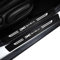 NORSEN 4 Packung Auto Einstiegsleisten Carbon Kratzfest Aufkleber, Verschleißplatte Trittschutz Zubehör,Für Dacia Lodgy Logan Sandero Stepway Sandero