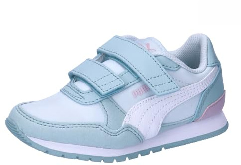 PUMA Unisex Kinder St Runner V3 Nl V Ps Turnschuhe, Dewdrop Puma White Turquoise Surf Grape Mist, 32 EU