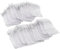 Tissting 50 Stück 4,5x3,3 Zoll Organzabeutel Schmuckbeutel Organzasäckchen Hübsche Stern Muster Organza Beutel Transparente Schmucksäckchen Hochzeit Party Weihnachten Geschenk Taschen(Silber)