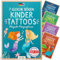 Famifidus +115 Hautfreundliche Temporäre Tattoos I 7 Gleiche Bögen I Dermatologisch SEHR GUT I Kinder Tattoo MADE IN GERMANY I Tattoos für Kinder (Magische Meerjungfrauen)