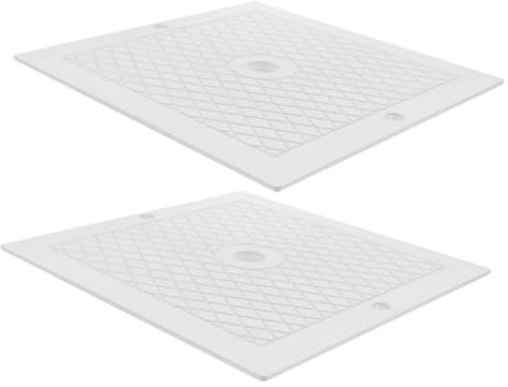 NOLITOY 2 Pièces Couverture De Skimmer De Piscine Accessoire De Couverture De Pont De Skimmer Accessoire De Remplacement du Couvercle du Skimmer Écumoire Blanche X10 Gonflable PP Écumeur