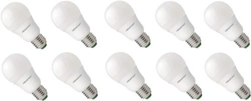SOLER 10 X LAMPES AMPOULE LED Culot vis E27 Economie d'énergie 9W pour 60 W 1001 LM 220-240V Blanc chaud 2800K 15000 Heures de vie