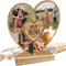 Elbeffekt Muttertagsgeschenk - Personalisiertes Holz Foto Herz für Beste Mama der Welt - Geschenk für Mutter