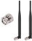 Wireless Microphone Receiver Aerial Antenna, UHF 700MHz-900MHz 6DBi BNC Male Aerial Antenna for Wireless Microphone System Receiver Remote Digital Audio, 2 Pack