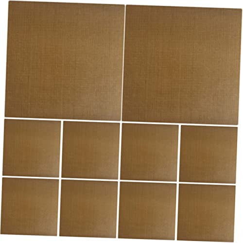 VINTORKY 10pcs Heat Resistant Flat Iron and Curling Iron Stickers 10x9cm Waterproof Hair Straightener Decals for Salon and Home Hair Tool Protection