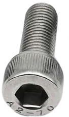 oavhvchg 1pc Longueur 20-100mm Filetage Fin M M10 M12 304 A2-70 Acier Inoxydable hexagone à Six pans Creux tête Boulon vis(45mm,1pc M10 Pitch 1.0)