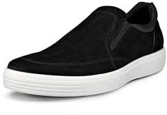 ECCO Herren Classic Sneaker Slip ON Schwarz/Weiß 45