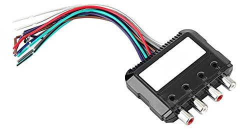 Line Output Converter, 4 Channel Digital To Analog Audio Converter Line Output Converter For Subwoofer with High Performance For Car