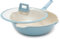 GreenLife Nonstick 12” (5QT) All in One Deep Skillet Wok with Lid, PFAS-Free Non-Toxic Ceramic Multi-Purpose Pan, Induction, All Stovetop, Egg, Stir Fry, Saute, Stay Cool Handle, Blue Haze
