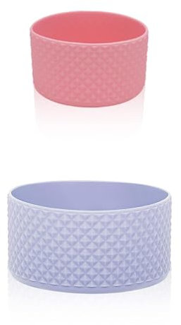 0XBIT Tumbler Bottom Protector Boot, 2 Stück Silikon Stoßschutz für Wasserflasche, Schutzstiefel aus Silikon, Geeignet für Thermoskannen und Wasserflaschen