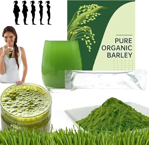 SLXYYYHW Polvo de Jugo de Hierba de Cebada orgánico, Polvo de Hierba de Cebada Pura, Polvo de Hierba de Trigo, Rico en vitaminas, minerales, Fibras y antioxidantes