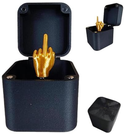 Mittelfinger in einer Box Annoying Gift Box Middle Finger Surprise Gift Box Spoof Hand Prank Pop up Gift with Box for Adults Christmas Novelty Fun Prank Gift for Office Desk Decor Home Décor