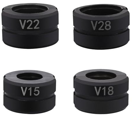 Ganasce a pressione V15 V18 V22 V28 V per profilo a V 15/18/22/28 mm, inserto per crimpare tubi di rame, utilizzato nell'elettricità