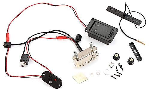 Ricardonty Amplificatore Micro per Violino Elettrico Trasduttore di Violino Elettrico Set di Toni di Volume Piezo per Preamplificatore Equalizzazione Violino Corde Violino