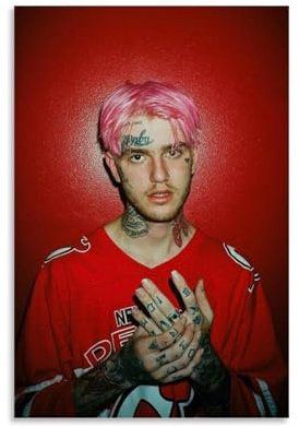 Lil Musik Poster Peep Music Rapper Sänger Musical Poster Zimmer Ästhetische Leinwand Wandkunst Schlafzimmer Dekor 30x45cm