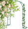 Generico Arco da Giardino in Metallo 220/230 cm, Traliccio zincato antiruggine per Piante rampicanti, Supporto per Rose rampicanti, Decorazione per Matrimoni all'aperto, pergolato Verde per Feste in
