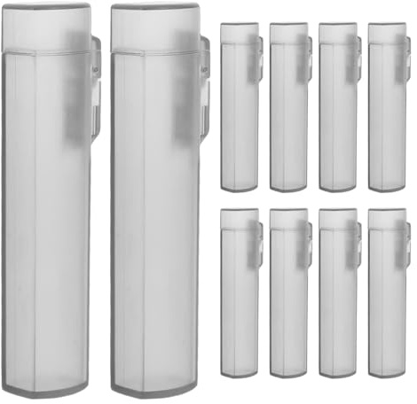 Gadpiparty Dispensador De Palillos De Viaje Recipiente para Palillos De Dientes con Tapa Porta Portátil De Plástico Estuche De Bolsillo para Bolso Camping Y Uso Diario