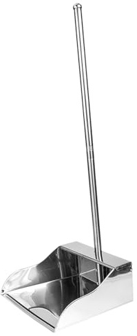 ibasenice Pelle à Ordures en Acier Inoxydable Épaisse pour Maison, Pelle à Poussière Antirouille Surface Lisse, Multifonctionnelle pour Nettoyage Cuisine et Domicile