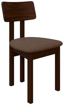 Mirjan24 Esszimmerstuhl Kizeko II, Polsterstuhl, Rahmen aus Buchenholz Gepolsterte Sitzfläche aus Stoff Stuhl für Arbeitszimmer Esszimmer Küchenstuhl (Nuss/Soro 28)