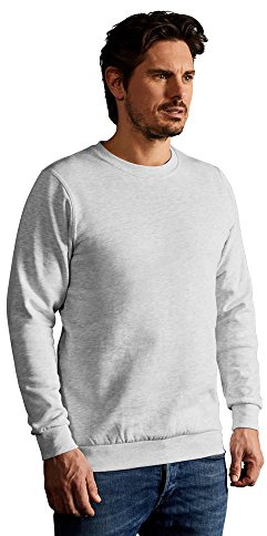 Premium Sweatshirt Herren, Hellgrau-Melange, M