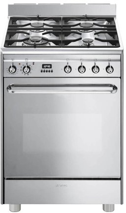 Smeg - Cucina CP60X9 con piano cottura a gas finitura inox da 60 cm