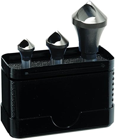 ALPEN Entgratsenker mit Querlochbohrung HSS Cobalt 3-teilig (ø 2-15 mm, Zum leichten und ratterfreien Entgraten von Bohrungen) 0229100003100