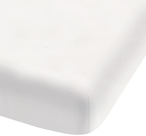 MATT & ROSE Drap Housse 1 Personne Douce Nuit 90x190/200 cm | 100% Coton | Oeko-TEX | Blanc