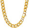 PROSTEEL Herren Halskette Edelstahl Panzerkette 13mm Breite schwer Glieder Link Gliederkette Herren Hip-Hop Kette, 71CM lang, Gold