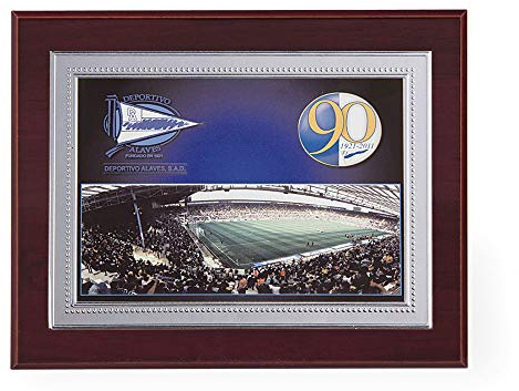 Trofeos Martínez - Placa Conmemorativa/Homenaje con Placa en Aluminio y Borde Punteado para grabación a Color | Diferentes tamaños 29x23cm y 24,5x19,5cm | Incluye Estuche de Calidad (24,5x19,5)