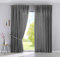 2er Set Vorhänge Verdeckte Schlaufen Cationic »JENA« HxB 250x300 cm Grau Blickdicht Leinen Optik Gardinen Meliert Gardinenband mit Raffhalter, 2019037-2