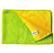 Kochblume Geschirrtuch 60x40cm 5er Set | Microfasertuch | Extra saugfähige Fasern und Polierseite | Waschbar bis 40°C | Farbe: limette/gelb