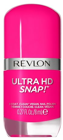 Revlon Ultra HD Snap Nail Polish, Long Lasting Vegan Formula, Quick Drying & One-Coat Full Coverage Colour (8ml) Rule The World (028) Unisex